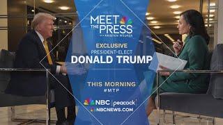 Meet the Press interviews President-elect Donald Trump