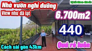 Nhà đất đồng nai, bán gấp nhà vườn nghỉ dưỡng đẹp như đà lạt chỉ 440tr/ sào sổ riêng gần thành phố