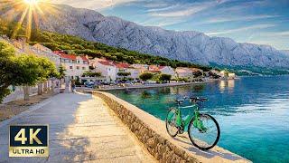 Makarska Riviera Croatia  Bike Tour 4K Podgora Tucepi Makarska Baska Voda Brela 2023