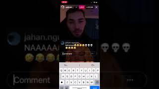 Adin Ross gets trolled on Instagram live by Rice gun