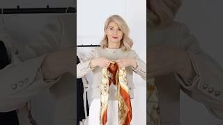 DIY Simple Tie Knot for Silk Scarves - Mira's World