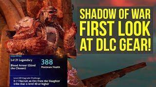 Shadow of War DLC FIRST LOOK AT Slaughter Tribe Gear Set (Shadow of War Expansion pass)