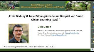 Freie Bildung & freie Bildungsinhalte am Beispiel von Smart Object Learning (SOL) - WMOOC