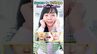 ONLY 1 EXERCISE Change Square Jawline to V-Shaped Face Jawline #vshape #vshapeface #squareface