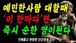 예민한사람 '이 한마디'면, 즉시 속편해진다  | 내가 예민하다면, 상대가 예민하다면 | 꼭 연습하세요 | 지혜롭고 현명한 인간관계 조언 | 인생 | 명언 | 마음 | 행복