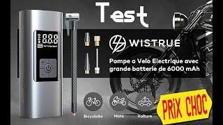 "Test" Un mini compresseur sur batterie efficace et pas cher  "Wistrue 6000mAh"