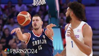 Nikola Jokic shows off all-around prowess in Serbia's huge win over Puerto Rico | Paris Olympics