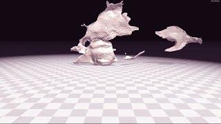 Real time viscoplastic deformation (2016) - First deformation simulation in real time (HD)