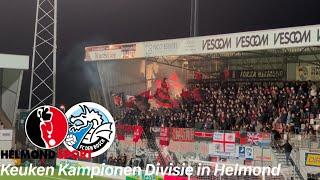 Helmond Sport vs. FC Den Bosch | Fireworks, Pyro, sold out away section & tough fight on the pitch