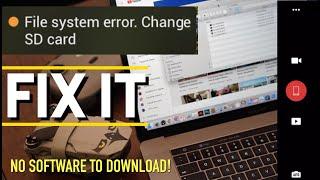 DJI FILE SYSTEM ERROR. Change SD Card | DJI Mini2 CORRUPT DRONE FILES