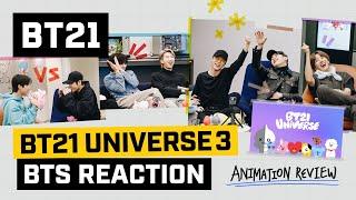 [BT21] BT21 UNIVERSE ANIMATION - BTS Reaction