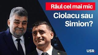 Răul cel mai mic: Ciolacu sau Simion?