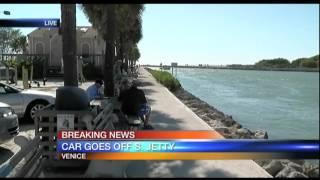 Car goes off South Jetty in Venice - 5pm Report