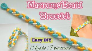 !Easy DIY! Macrame Braid Bracelet #originaldesign #macrame #embroidery #stepbystep #handmade #craft