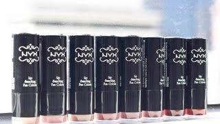 NYX Round Case Lipsticks Swatches