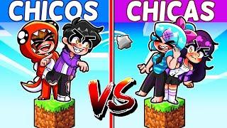 ¡BLOQUE DE CHICAS vs BLOQUE de CHICOS en MINECRAFT!   SRJUANCHO RETO DE CHICAS VS CHICOS 