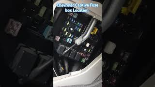 Chevrolet Captiva Fuse box Location
