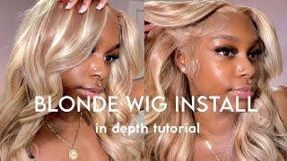 No Coloring Needed Blonde Wig Install | In Depth Tutorial | Megalook Hair