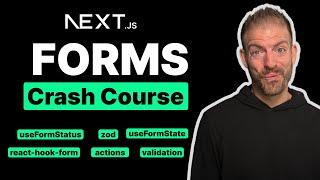 Next js Forms Crash Course (Zod, Actions, useFormState, Progressive Enhancement, and more!