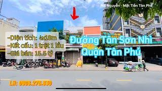 Bán mặt tiền đường Tân Sơn Nhì, quận Tân Phú (4x18m vuông) Nhà 1 Lầu | Giá 15.5 tỷ TL