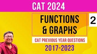 Functions and Graphs 2 | CAT PYQs 2017-23 || CAT 2024 || Algebra | Quantitative Aptitude