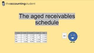 The aged receivables schedule