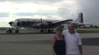 Historic Flight Foundation Eastern DC 7 First Flight & John Travolta Flight to Key West - Aug 2010