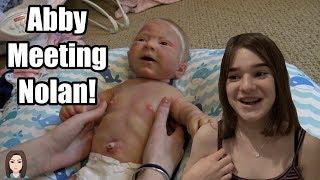 Best Friend Meets Silicone Baby Nolan! Abby FINALLY Feels Silicone! | Kelli Maple