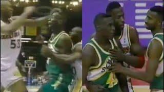 Shawn Kemp HEATED Moments (Rare Footage)