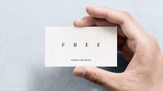 Free Business Card Mockup Presentation