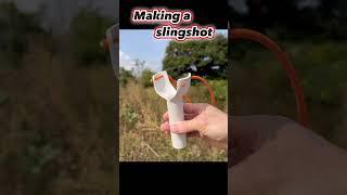 Making a slingshot #새총만들기 #재미있는 #만들기 #Makeaslingshot #Diy #Making #Interesting #idea #gun