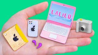 10 DIY Barbie Hacks and Crafts / Miniature IPhone 12, MacBook and More!