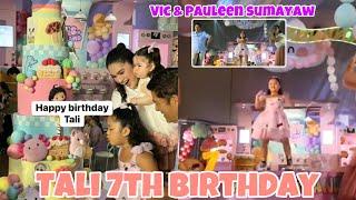 TALI’S 7TH BIRTHDAY NAPASAYAW SI PAULEEN LUNA AT VIC SOTTO HATAW NAHATAW SA PAGSASAYAW ANG MAG ASAW
