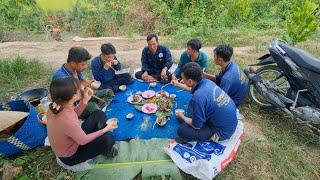 Vợ Chồng Út Tiên Cùng Bạn Về Chơi_Trải Nghiệm Đi Săn và Nấu Cơm Củi Ăn Tại Đồng...| HSQ #156