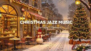 Stress-Free with Jazz Relaxing Music at Cozy Christmas Coffee Shop Ambience ~ Christmas Jazz Music