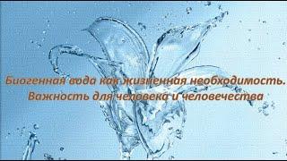 БИОГЕННАЯ ВОДА КАК ЖИЗНЕННАЯ НЕОБХОДИМОСТЬ. 18.11.2020г.