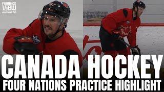 Canada Hockey Behind The Scenes of Practice for Team USA With Sidney Crosby, Connor McDavid & More