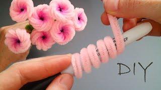  AIR Marshmallows FLOWERS  made of pipe cleaner