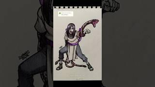 Orochimaru, speed drawing #anime #drawing #orochimaru #narutoshippuden #art #animeart #animedrawing