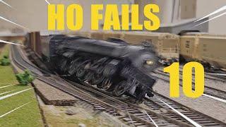 HO Scale Fails and Derailments Part 10!