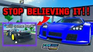 STOP BELIEVING THESE THINGS IN Car dealership tycoon!! | Mird CDT