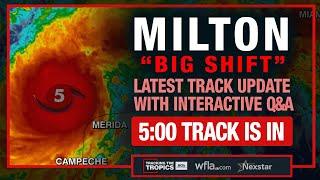 #BREAKING: "BIG SHIFT" IN TRACK: Hurricane Milton's New Cone with Live Q&A | Tracking the Tropics