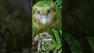 The only parrot that cannot fly#animals #funny #kakapo