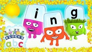 Alphablocks - Letter Teams: Meet ING! | Learn to Read | Back To School