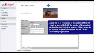 Lesson: Web 3D -- Setting Up Markers in the Administrator Service