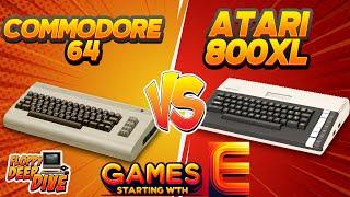 Retro Gaming Showdown: C64 vs. Atari 800XL - Six Classic 'E' Games Compared