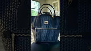 Dooney & Bourke Small Convertible Tote in Midnight Blue #dooney #dooneyandbourke #dooneybag