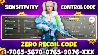 BGMI 3.5 UPDATE SENSITIVITY CODE | BGMI BEST SENSITIVITY SETTINGS | BGMI ZERO RECOIL SENSITIVITY