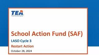 LASO Cycle 3: School Action Fund - Restart Action Webinar (10.28.24)