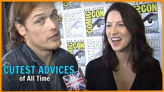 Sam Heughan Gets Epic Life Advice & It's Hilarious